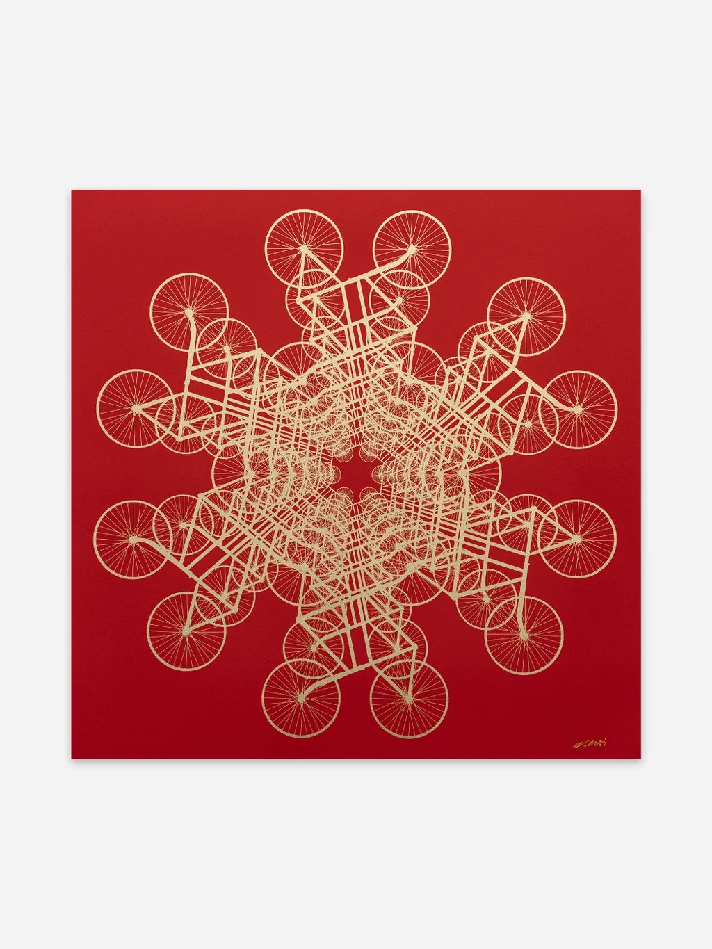 Forever Bicycle (Red & Gold)