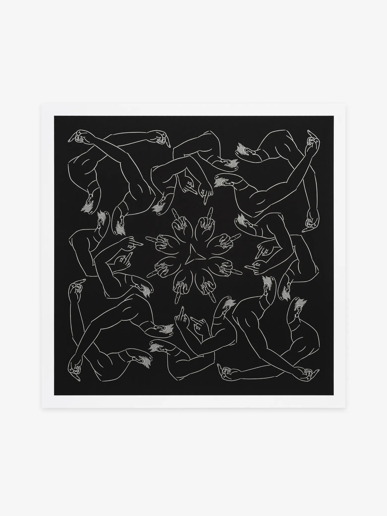 Middle Finger in Black