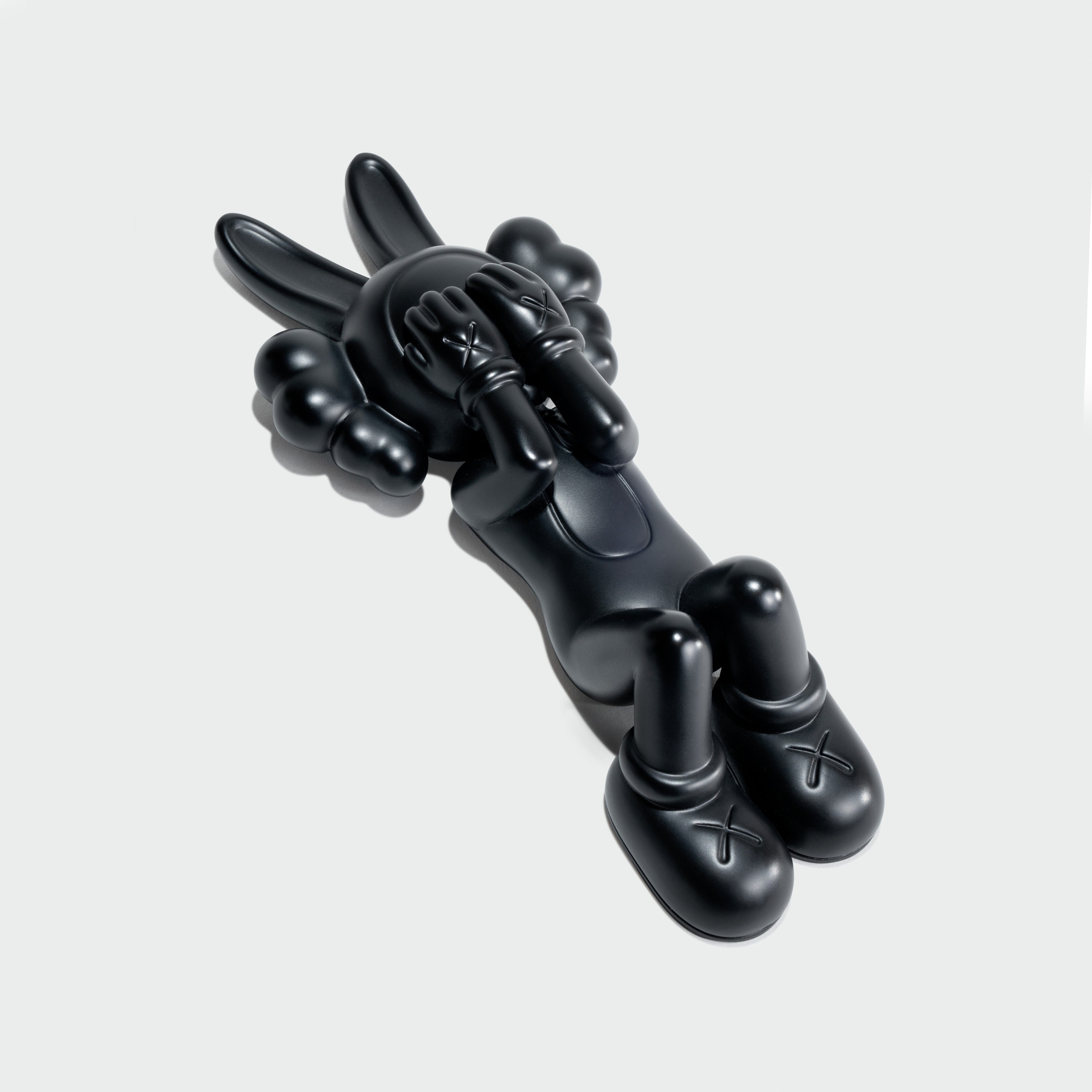 KAWS Calm Night Bronze Sculpture with Phygital Tap-to-Own COA. Solid bronze art toy in wooden box. Verified authentic technology by Art Trader.