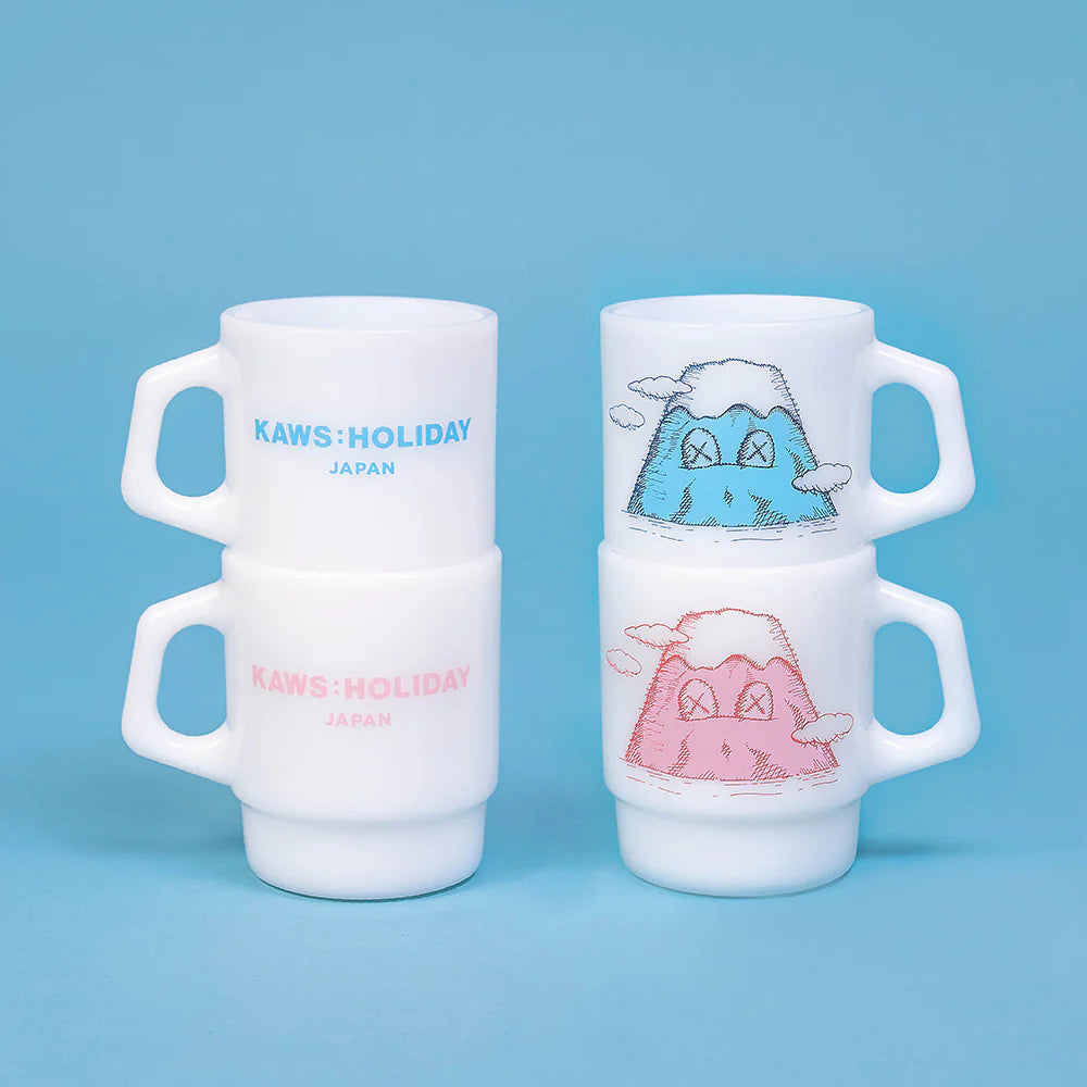 Kaws | HOLIDAY JAPAN Mount Fuji Fire-King Mug Set (Set of 2)